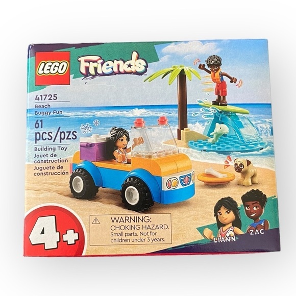 LEGO Friends 41725 Beach Buggy Fun Building Block Set Mini Figures NEW